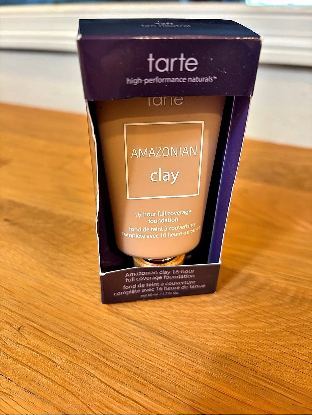 tarte Amazonian Clay 16-Hour Full Coverage Foundation 42N Tan NWT